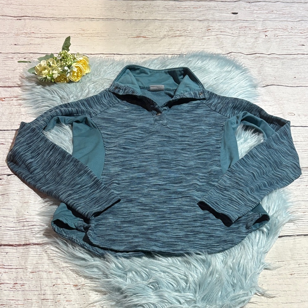 Columbia Teal Arctic Air Half Sip Pullover sz S